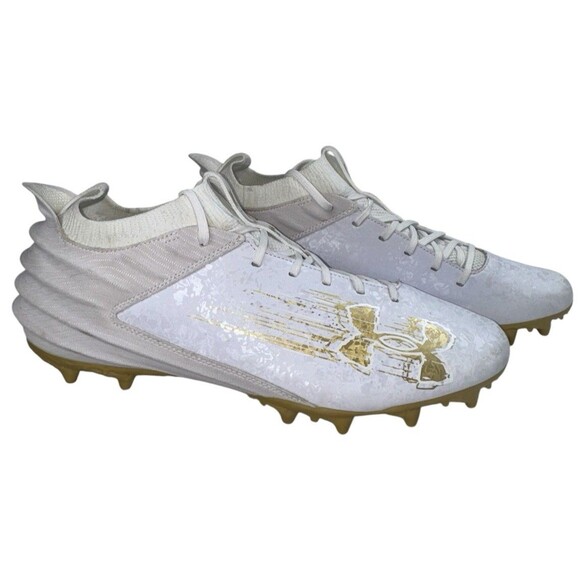 Under Armour Mens Size 15 Football Cleats UA Blur 2 MC Suede 3027978-100 main image 10